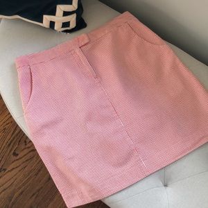 Kenar Raspberry Seersucker Skirt